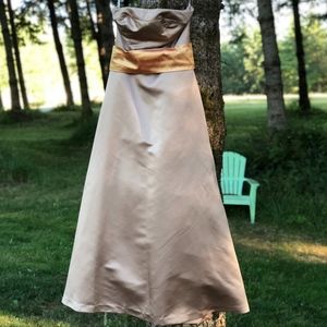 Bill Levkoff Sand Tone Bridesmaid's Dress - Size 8